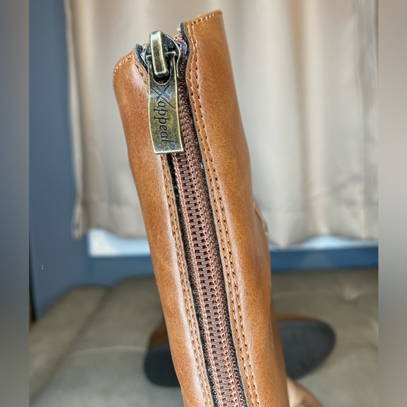 X/Appeal Leather Brown Zip Up Boots | Women’s Size US 8 - Picture 16 of 16